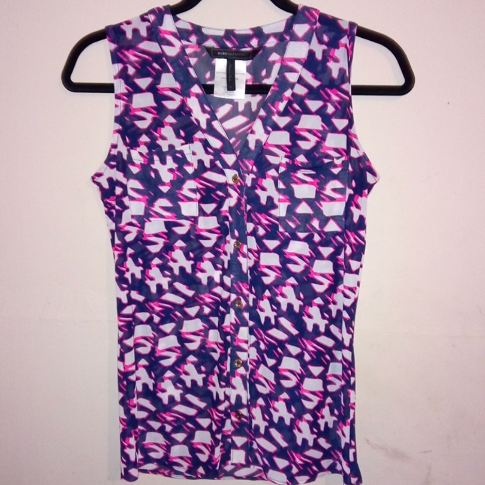 BCBG MaxAzria Sleeveless Top Sz S